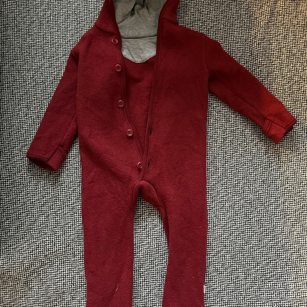 Disana Boiled Wool One Piece Bunting Overall Suit